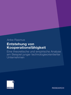 cover image of Entstehung von Kooperationsfähigkeit